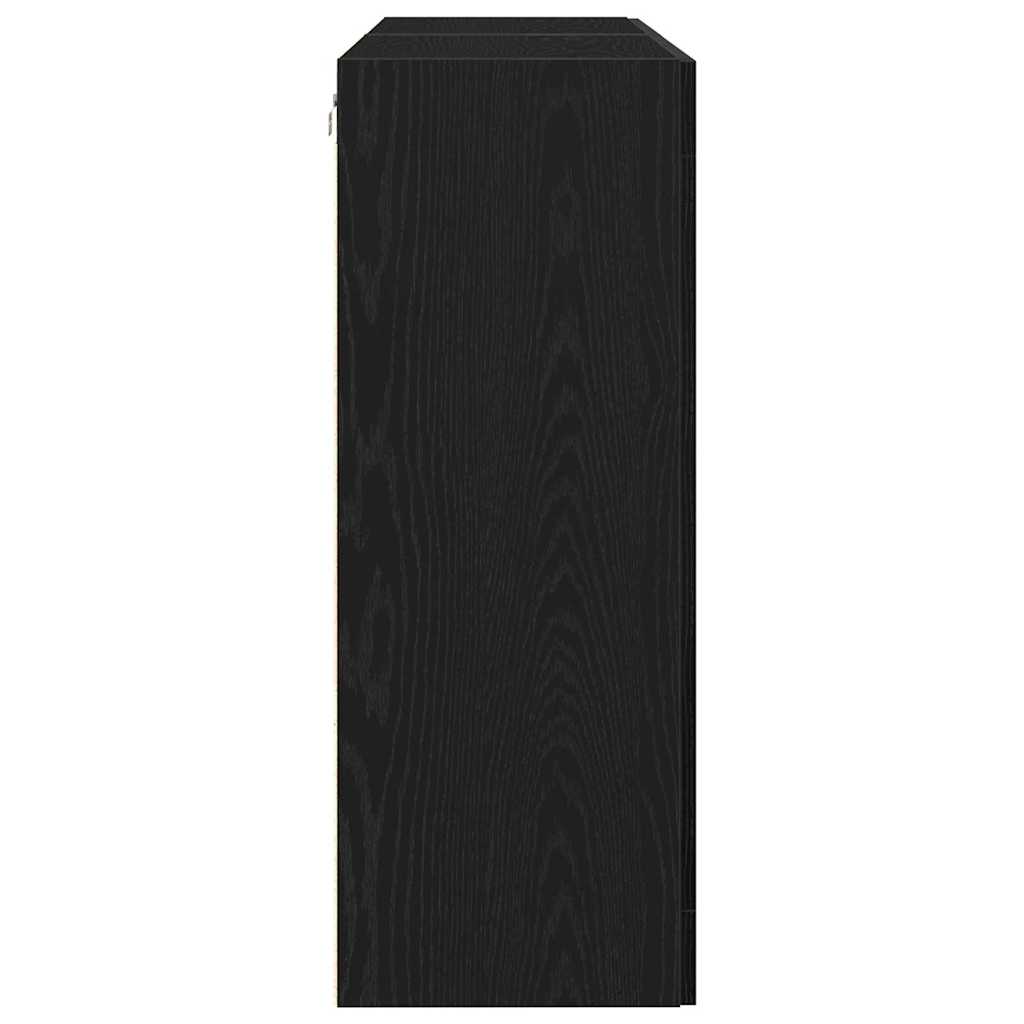 Wandschrank 2 pcs Schwarze Eiche 69.5 x 34 x 90 cm