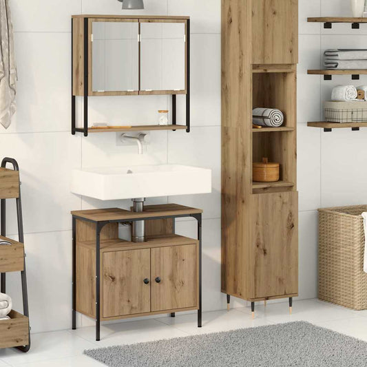 Badezimmermöbel Set 2 pcs Braun 60 x 30 x 60 cm Holzwerkstoff