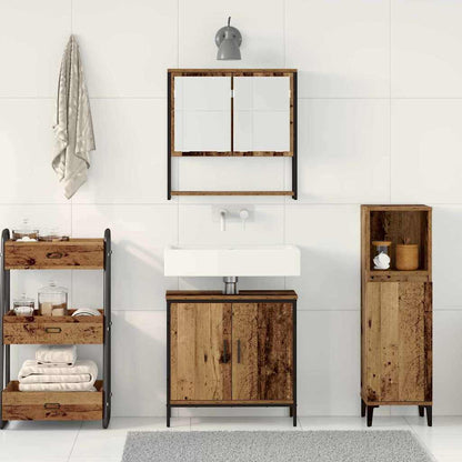 Badezimmermöbel Set 2 pcs Braun 60 x 30 x 60 cm Holzwerkstoff