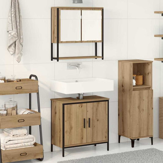 Badezimmermöbel Set 2 pcs Braun 60 x 30 x 60 cm Holzwerkstoff