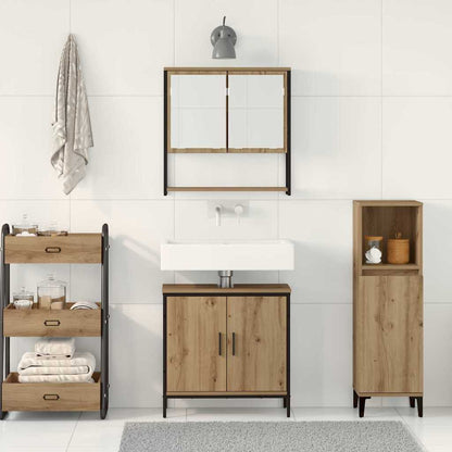 Badezimmermöbel Set 2 pcs Braun 60 x 30 x 60 cm Holzwerkstoff