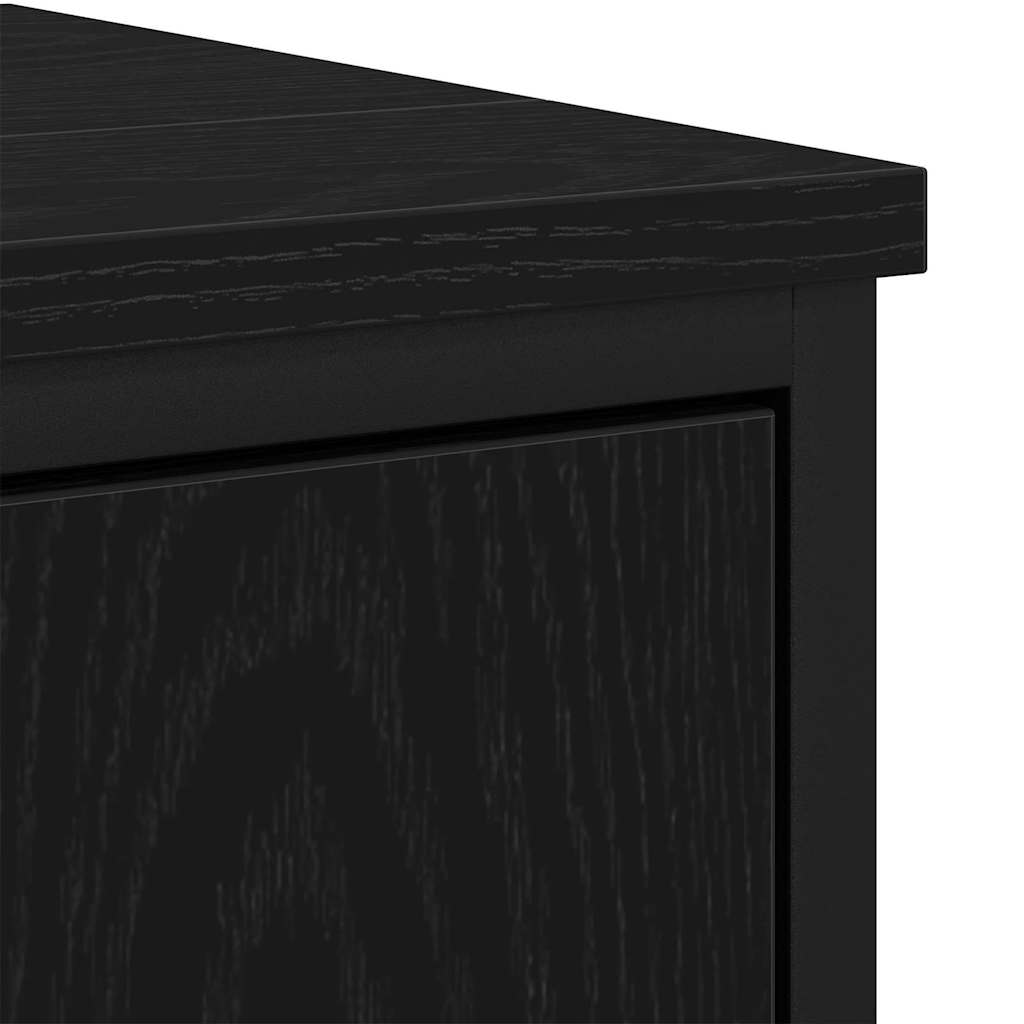 Badezimmermöbel Set 2 pcs Schwarz 60 x 30 x 60 cm Holzwerkstoff