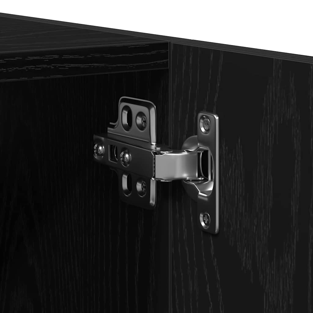 Badezimmermöbel Set 4 pcs Schwarze Eiche 41 x 38.5 x 46 cm