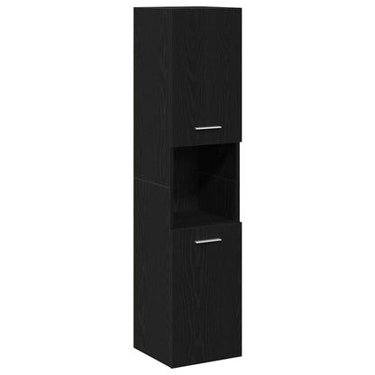 Badezimmermöbel Set 4 pcs Schwarze Eiche 41 x 38.5 x 46 cm