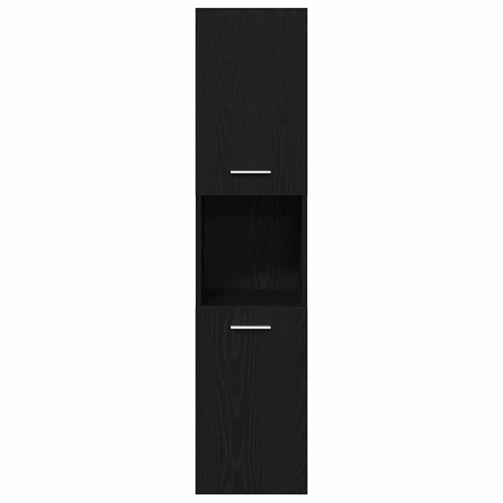 Badezimmermöbel Set 4 pcs Schwarze Eiche 41 x 38.5 x 46 cm