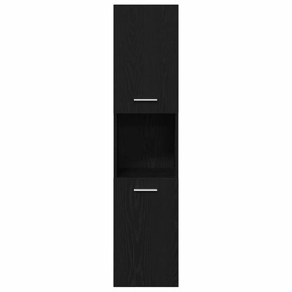 Badezimmermöbel Set 4 pcs Schwarze Eiche 41 x 38.5 x 46 cm