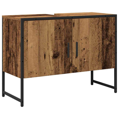 Badezimmermöbel Set 2 pcs Braun 80 x 33 x 60 cm Holzwerkstoff
