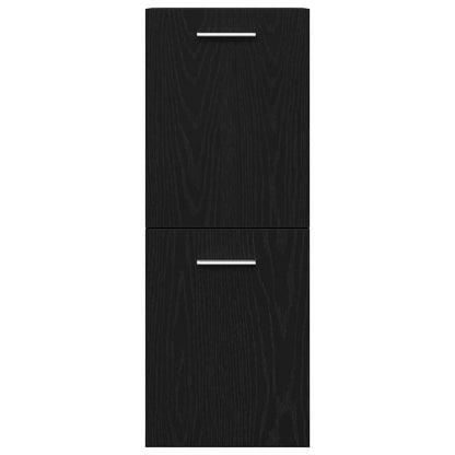 Badezimmermöbel Set 3 pcs Schwarze Eiche 90 x 38.5 x 46 cm