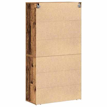 Highboard mit Schubladen Altholz 80 x 33 x 150 cm Holzwerkstoff