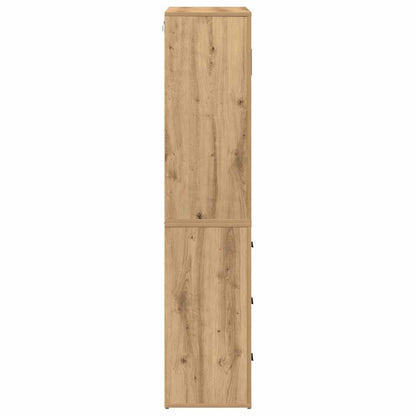 Highboard Eiche handwerklich 80 x 33 x 150 cm Holzwerkstoff