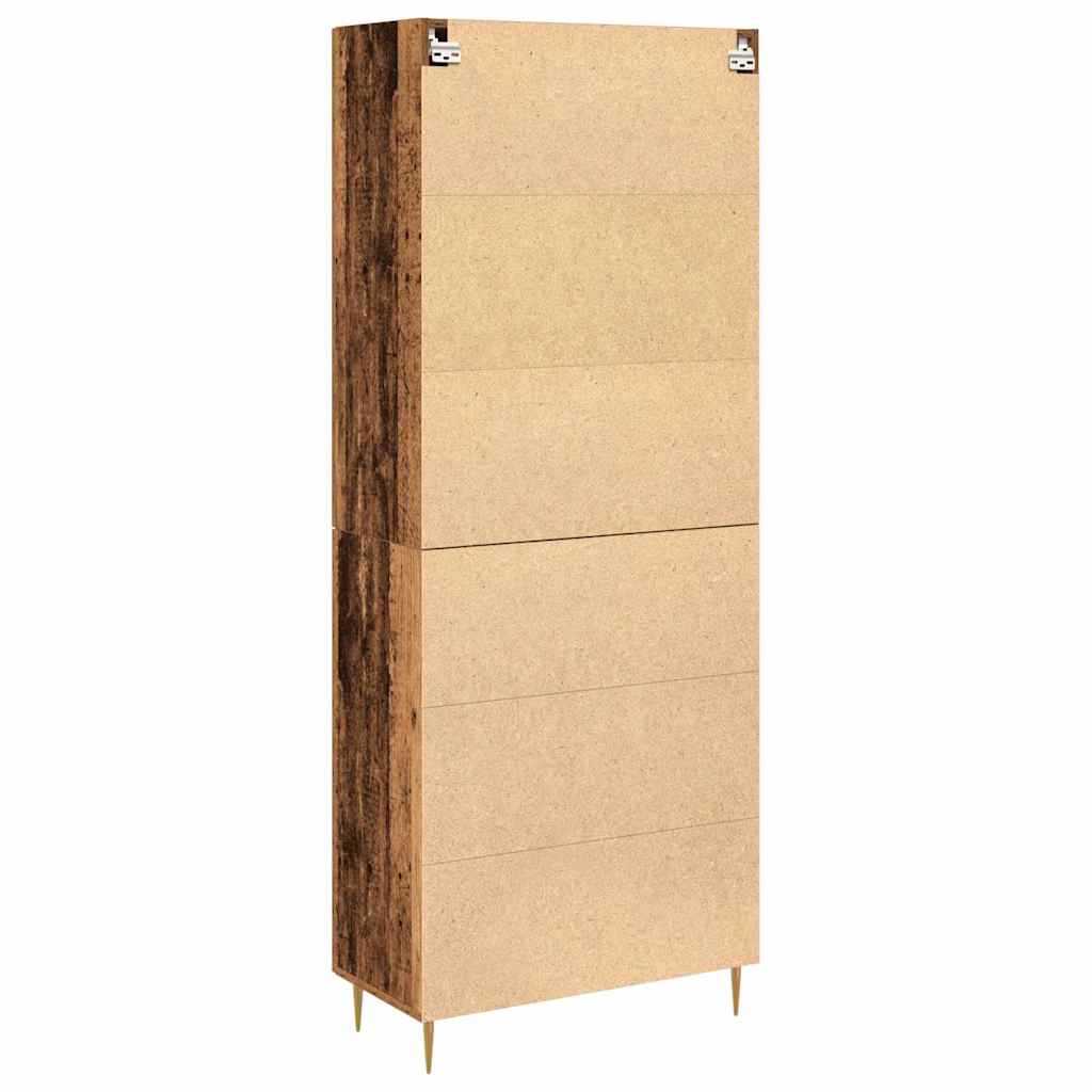 Hochboard 2 pcs Altholz 69,5 x 34 x 180 cm Holzwerkstoff