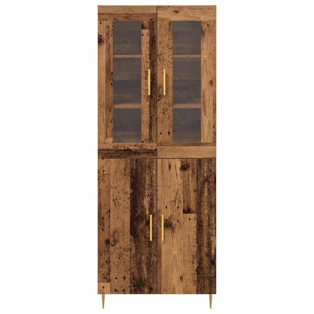 Hochboard 2 pcs Altholz 69,5 x 34 x 180 cm Holzwerkstoff