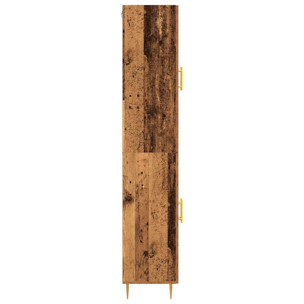 Hochboard 2 pcs Altholz 69,5 x 34 x 180 cm Holzwerkstoff