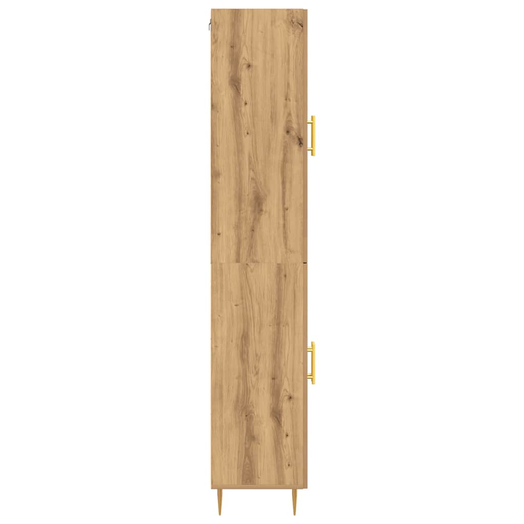 Hochboard 2 pcs Eiche handwerklich 69,5 x 34 x 180 cm