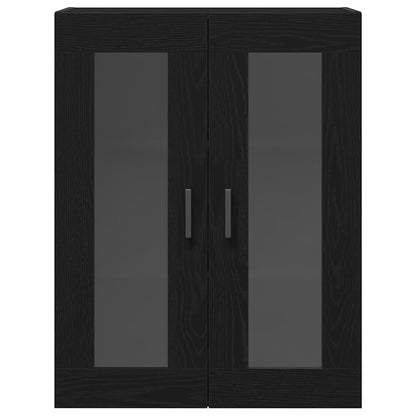 Hochboard 2 pcs Schwarze Eiche 69,5 x 34 x 180 cm Holzwerkstoff
