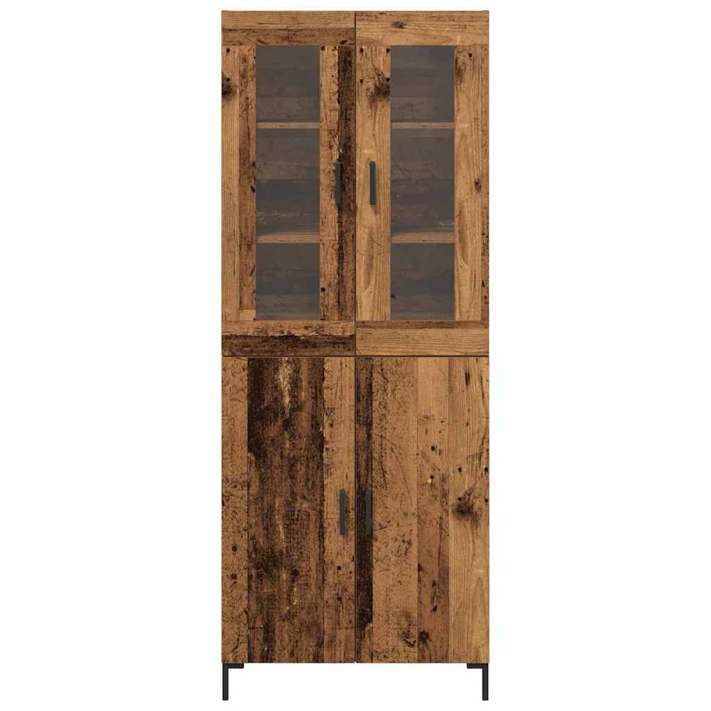 Hochboard 2 pcs Altholz 69,5 x 34 x 180 cm Holzwerkstoff