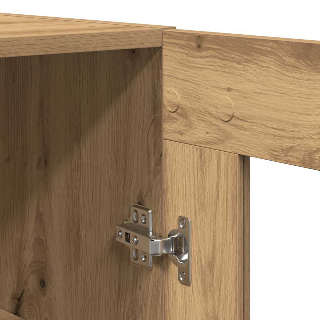 Hochboard 2 pcs Eiche handwerklich 69,5 x 34 x 180 cm