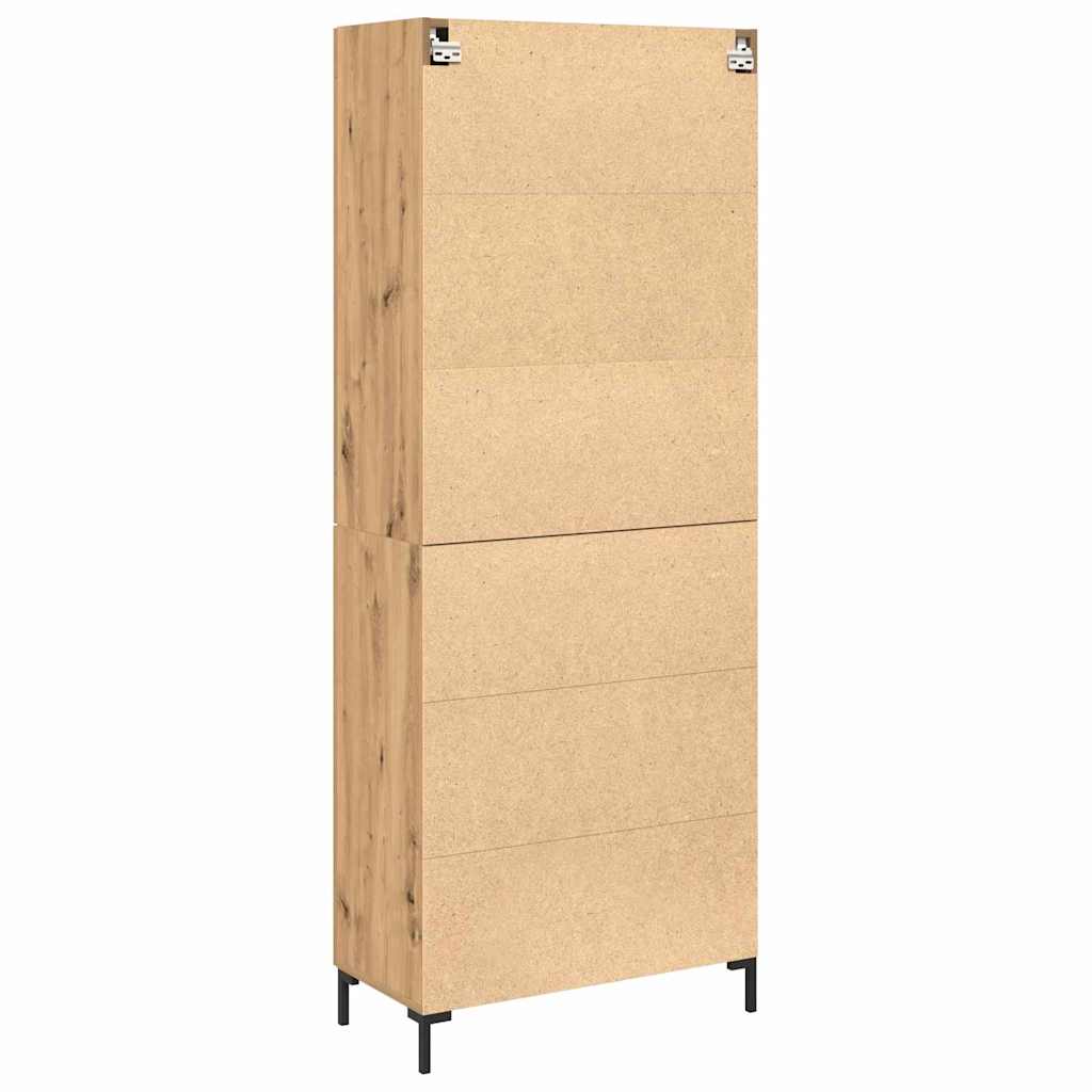 Hochboard 2 pcs Eiche handwerklich 69,5 x 34 x 180 cm