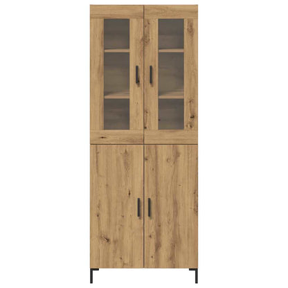 Hochboard 2 pcs Eiche handwerklich 69,5 x 34 x 180 cm