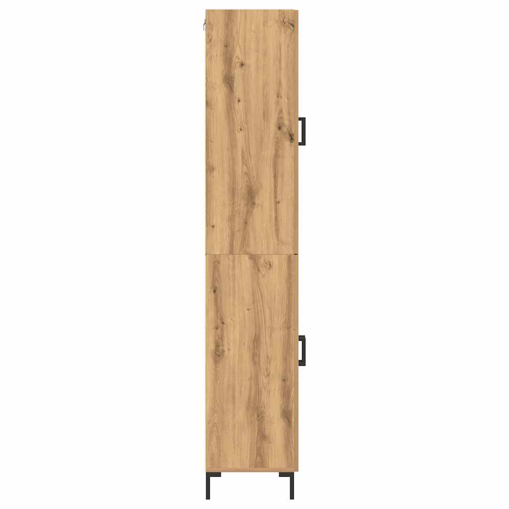 Hochboard 2 pcs Eiche handwerklich 69,5 x 34 x 180 cm