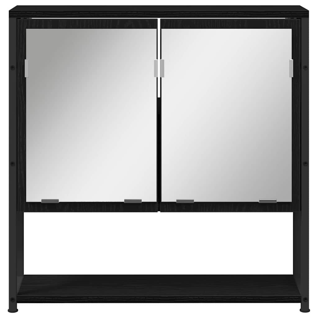 Badezimmermöbel Set 3 pcs Schwarz 80 x 30 x 60 cm Holzwerkstoff