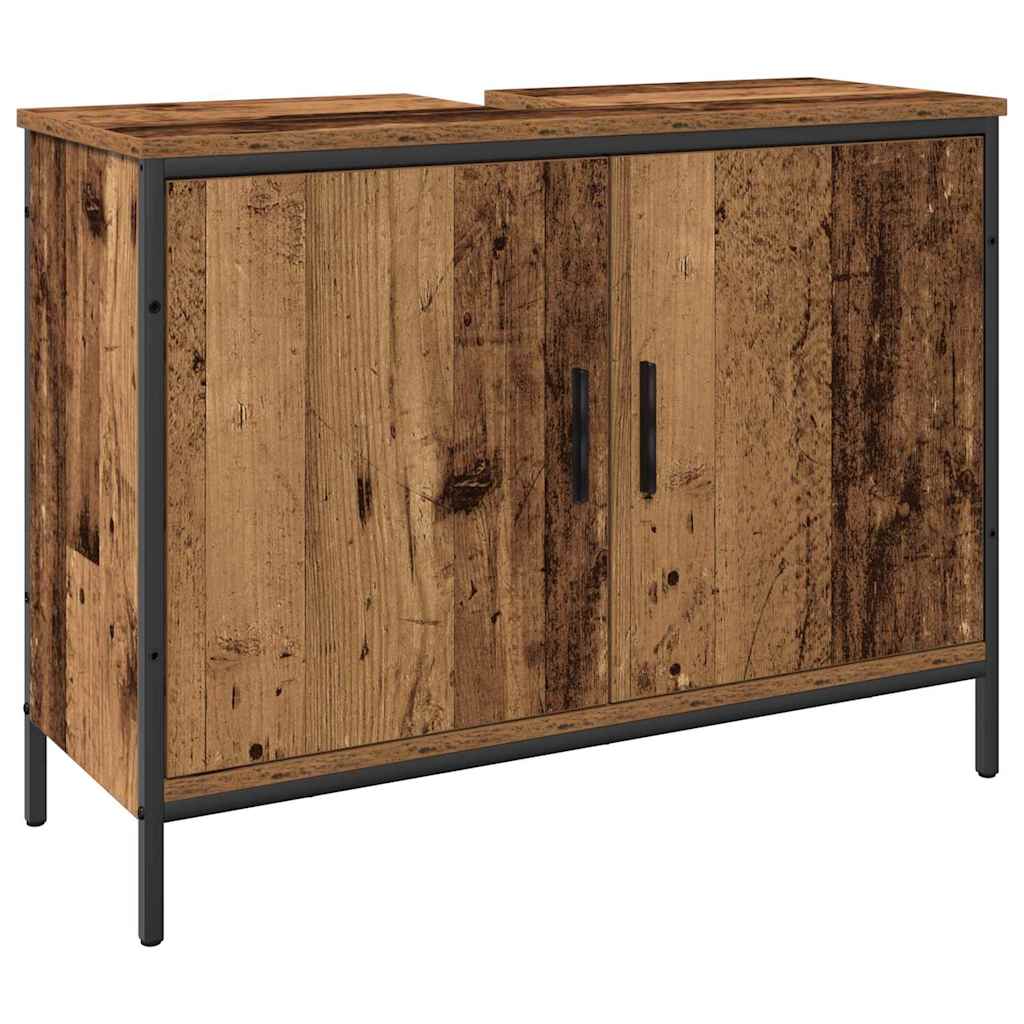 Badezimmermöbel Set 3 pcs Braun 80 x 30 x 44 cm Holzwerkstoff