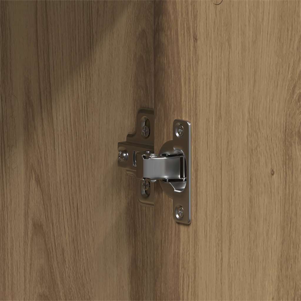 Badezimmermöbel Set mit Speicher 3 pcs Braun 33 x 33 x 102,5 cm