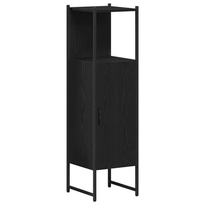 Badezimmermöbel Set mit Tür 3 pcs Schwarz 33 x 33 x 120.5 cm
