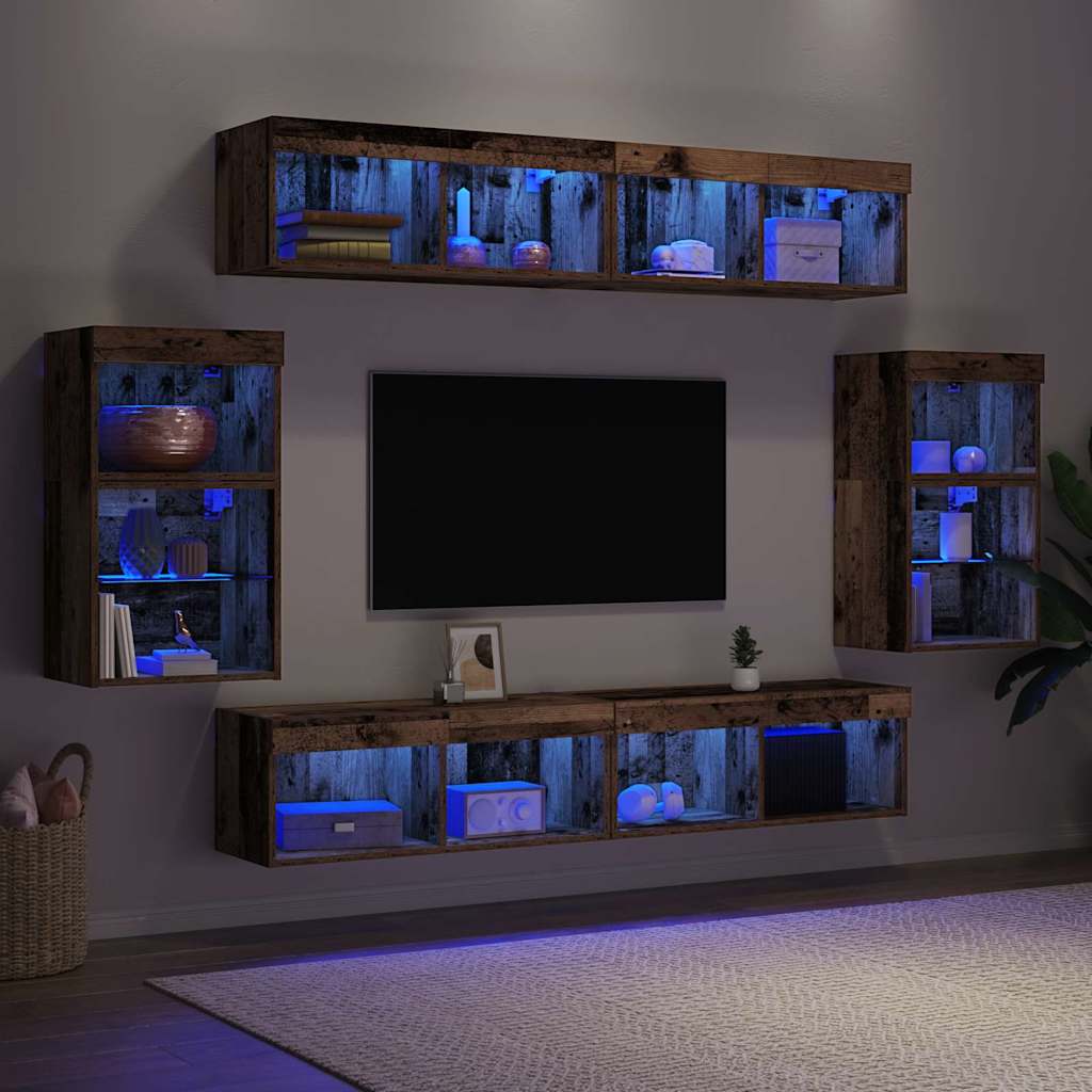 Unterhaltungszentrum 8 pcs Altholz 40 x 28.5 x 40 cm