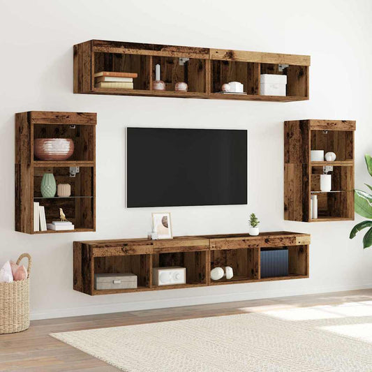 Unterhaltungszentrum 8 pcs Altholz 40 x 28.5 x 40 cm