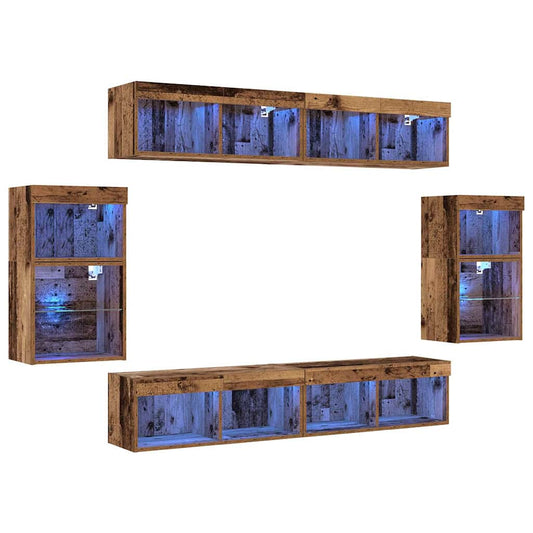 Unterhaltungszentrum 8 pcs Altholz 40 x 28.5 x 40 cm