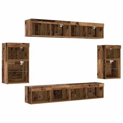 Unterhaltungszentrum 8 pcs Altholz 40 x 28.5 x 40 cm