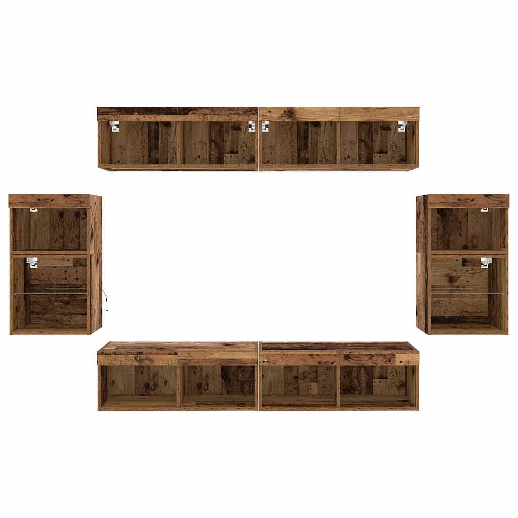 Unterhaltungszentrum 8 pcs Altholz 40 x 28.5 x 40 cm