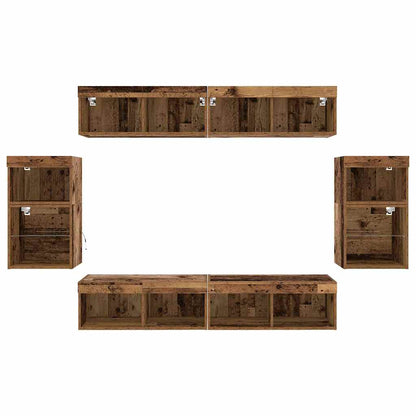 Unterhaltungszentrum 8 pcs Altholz 40 x 28.5 x 40 cm