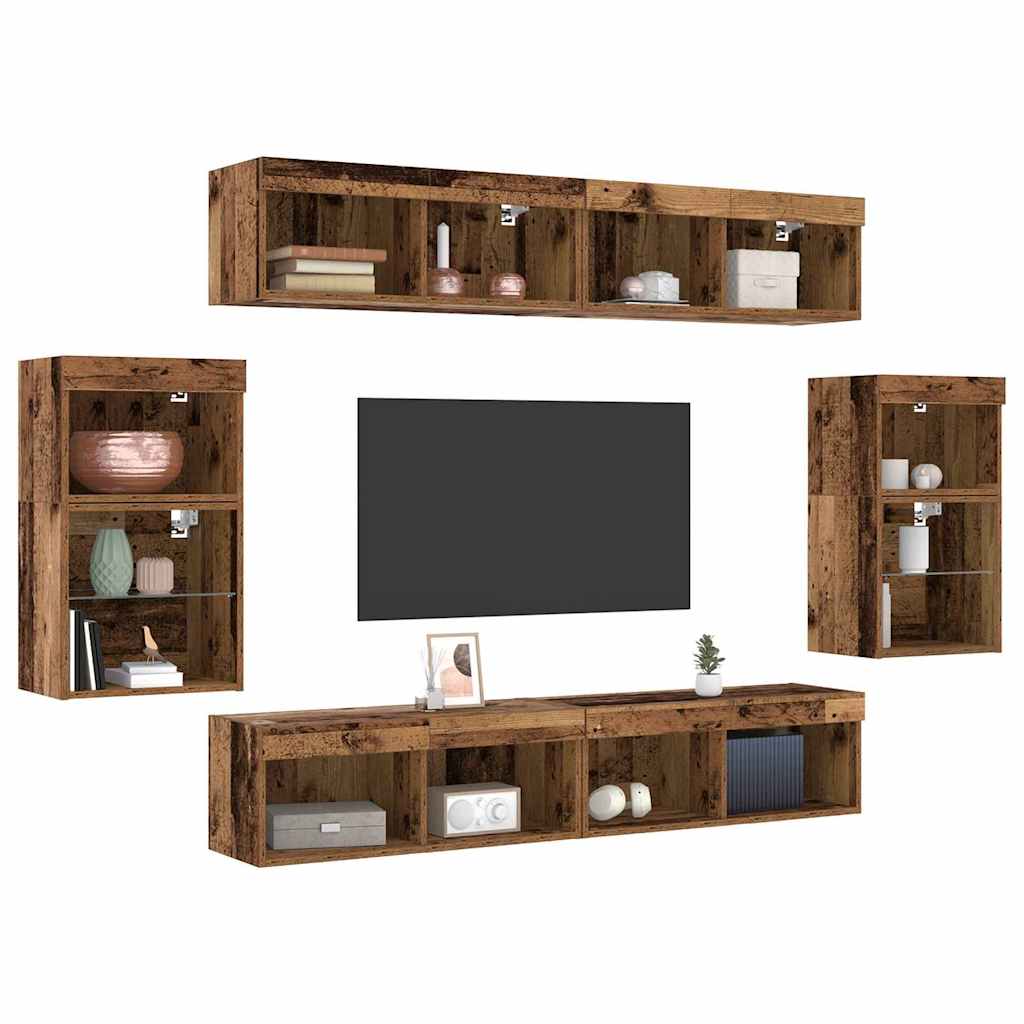 Unterhaltungszentrum 8 pcs Altholz 40 x 28.5 x 40 cm