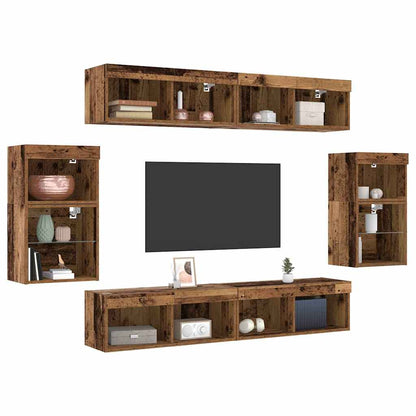 Unterhaltungszentrum 8 pcs Altholz 40 x 28.5 x 40 cm