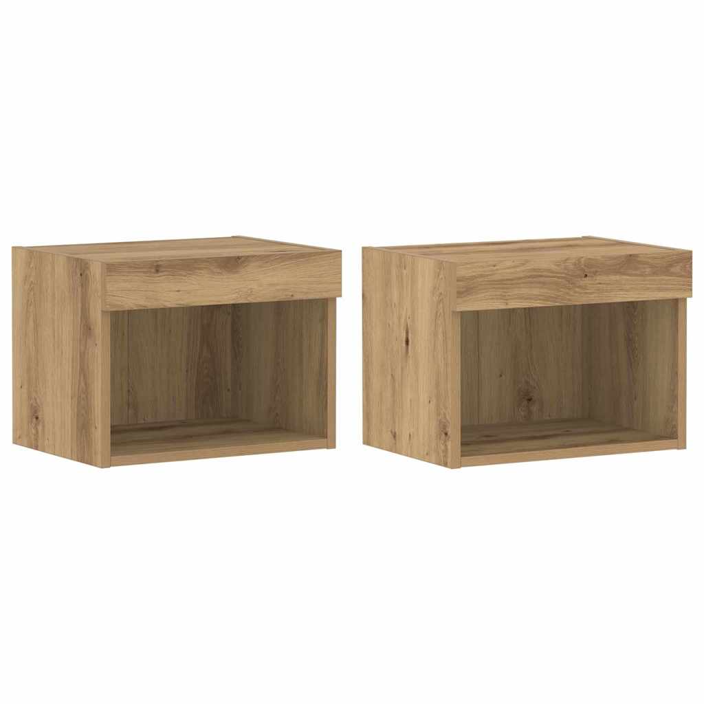 Unterhaltungszentrum 8 pcs Eiche handwerklich 40 x 28.5 x 40 cm