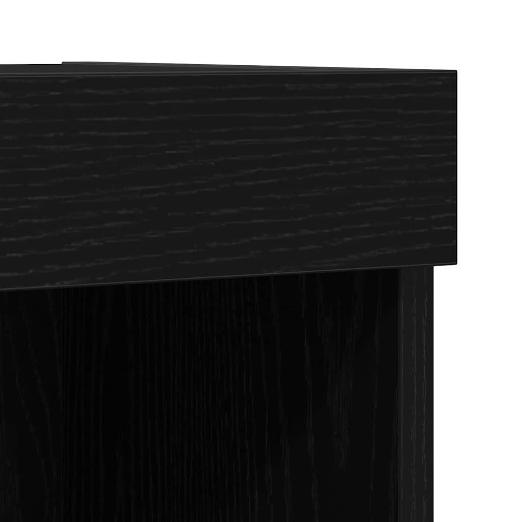 Unterhaltungszentrum 8 pcs Schwarze Eiche 40 x 28.5 x 40 cm