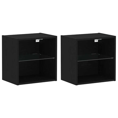 Unterhaltungszentrum 8 pcs Schwarze Eiche 40 x 28.5 x 40 cm