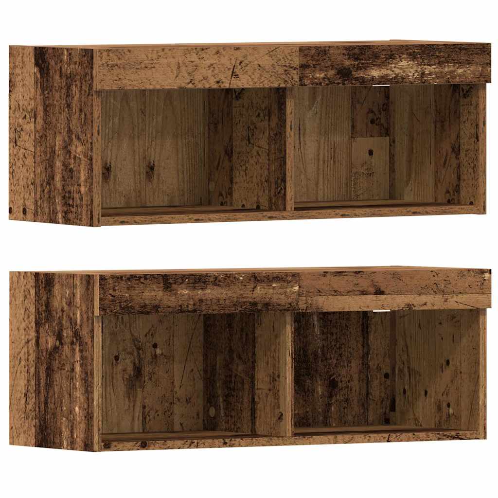 TV-Schränk 4 pcs Altholz 40,5 x 30 x 102 cm Holzwerkstoff