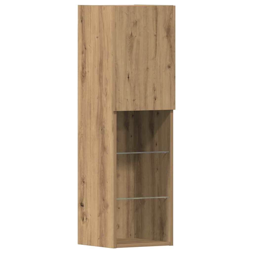 TV-Schränk 4 pcs Eiche handwerklich 40,5 x 30 x 102 cm