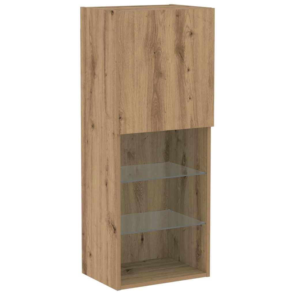 TV-Schränk 4 pcs Eiche handwerklich 40,5 x 30 x 102 cm