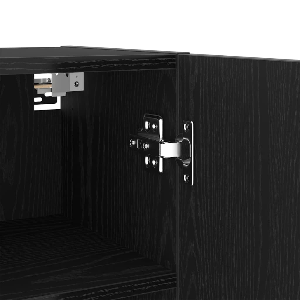 TV-Schränk 4 pcs Schwarze Eiche 40,5 x 30 x 102 cm