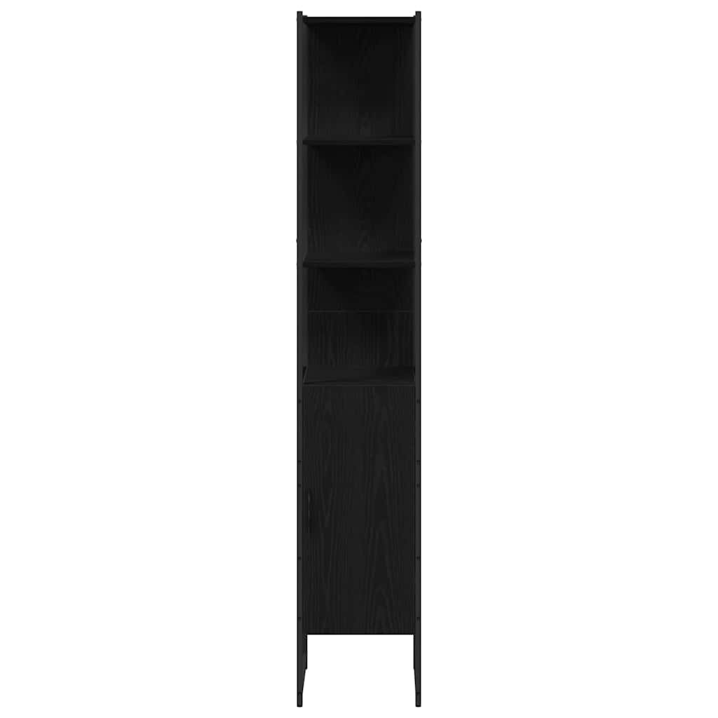 Badezimmerschrankset 3 pcs Schwarze Eiche 33 x 33 x 185.5 cm