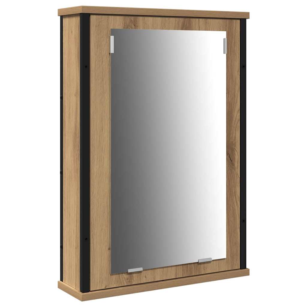 Badezimmermöbel Set 3 pcs Eiche handwerklich 33 x 33 x 185.5 cm