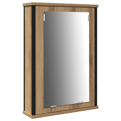 Badezimmermöbel Set 3 pcs Eiche handwerklich 33 x 33 x 185.5 cm