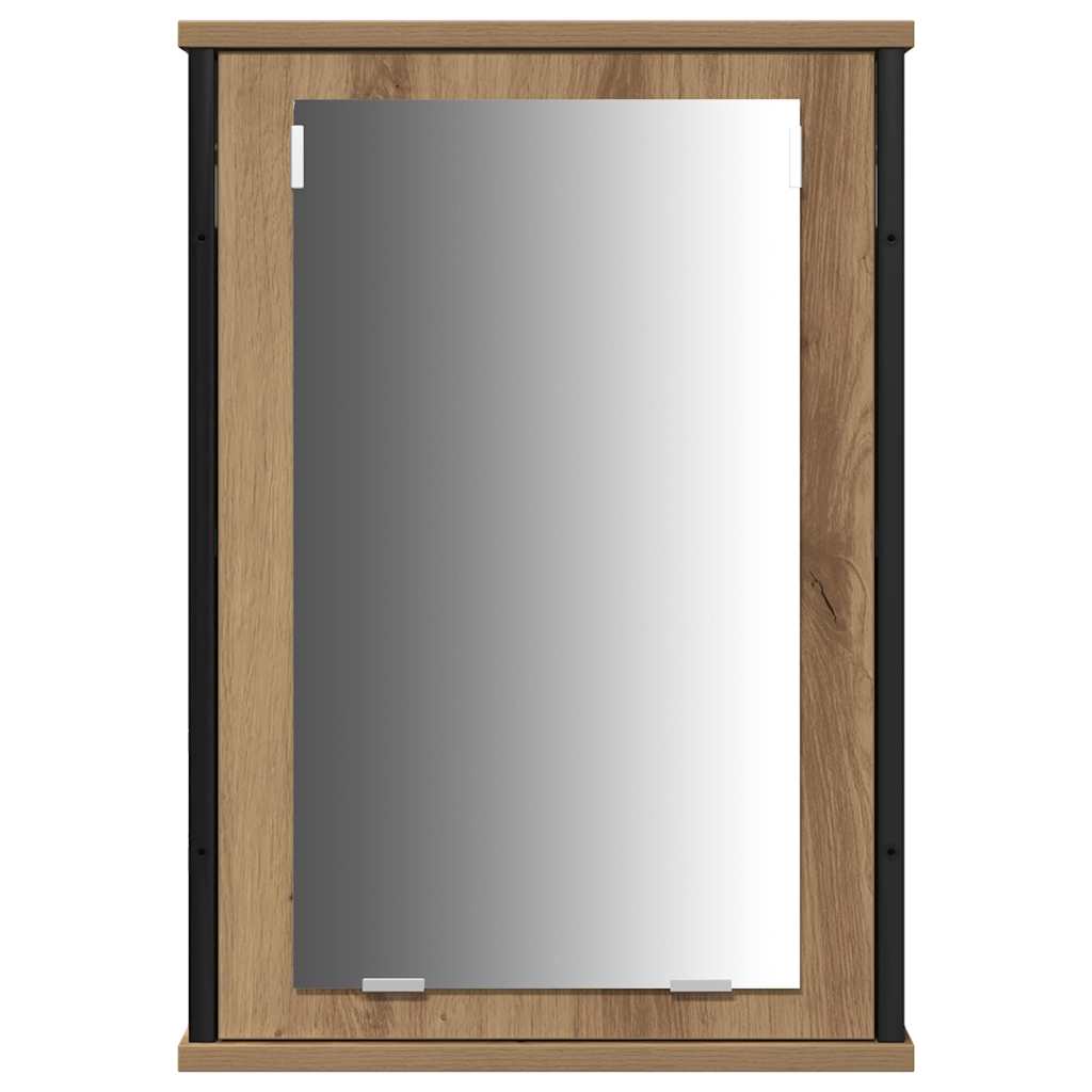 Badezimmermöbel Set 3 pcs Eiche handwerklich 33 x 33 x 185.5 cm