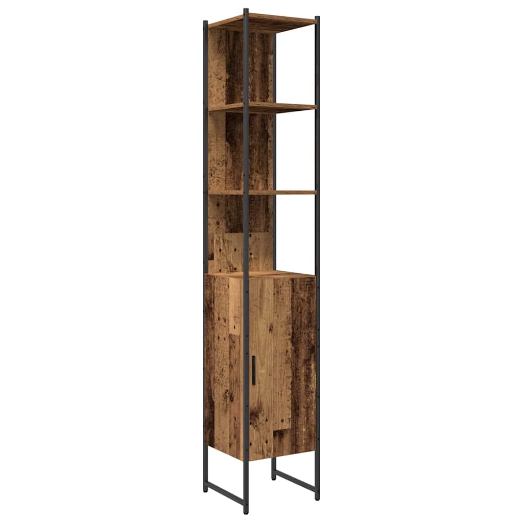 Badezimmermöbel Set mit Speicher 4 pcs Braun 33 x 33 x 185.5 cm