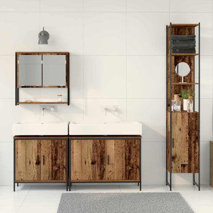 Badezimmermöbel Set mit Speicher 4 pcs Braun 33 x 33 x 185.5 cm