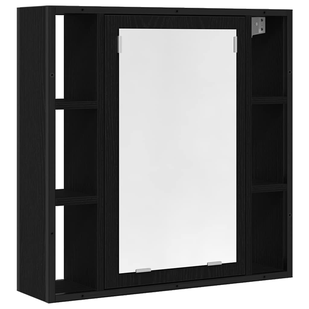 Badezimmerschrankset 4 pcs Schwarze Eiche 33 x 33 x 185.5 cm